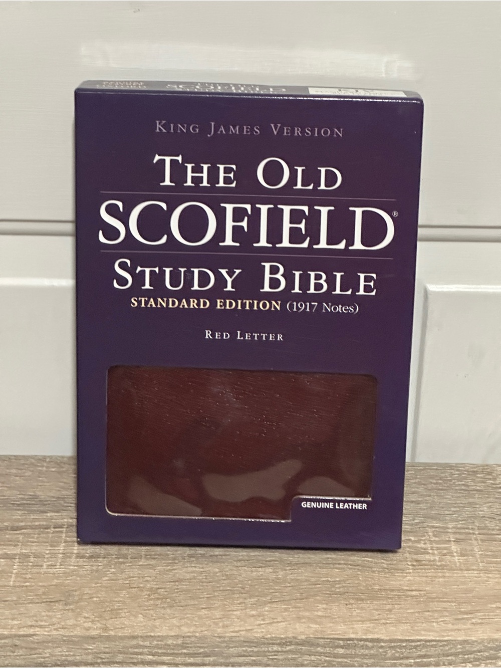 Old Scofield KJV Red Letter Study Bible Standard Ed 1917 Notes Burgundy Leather